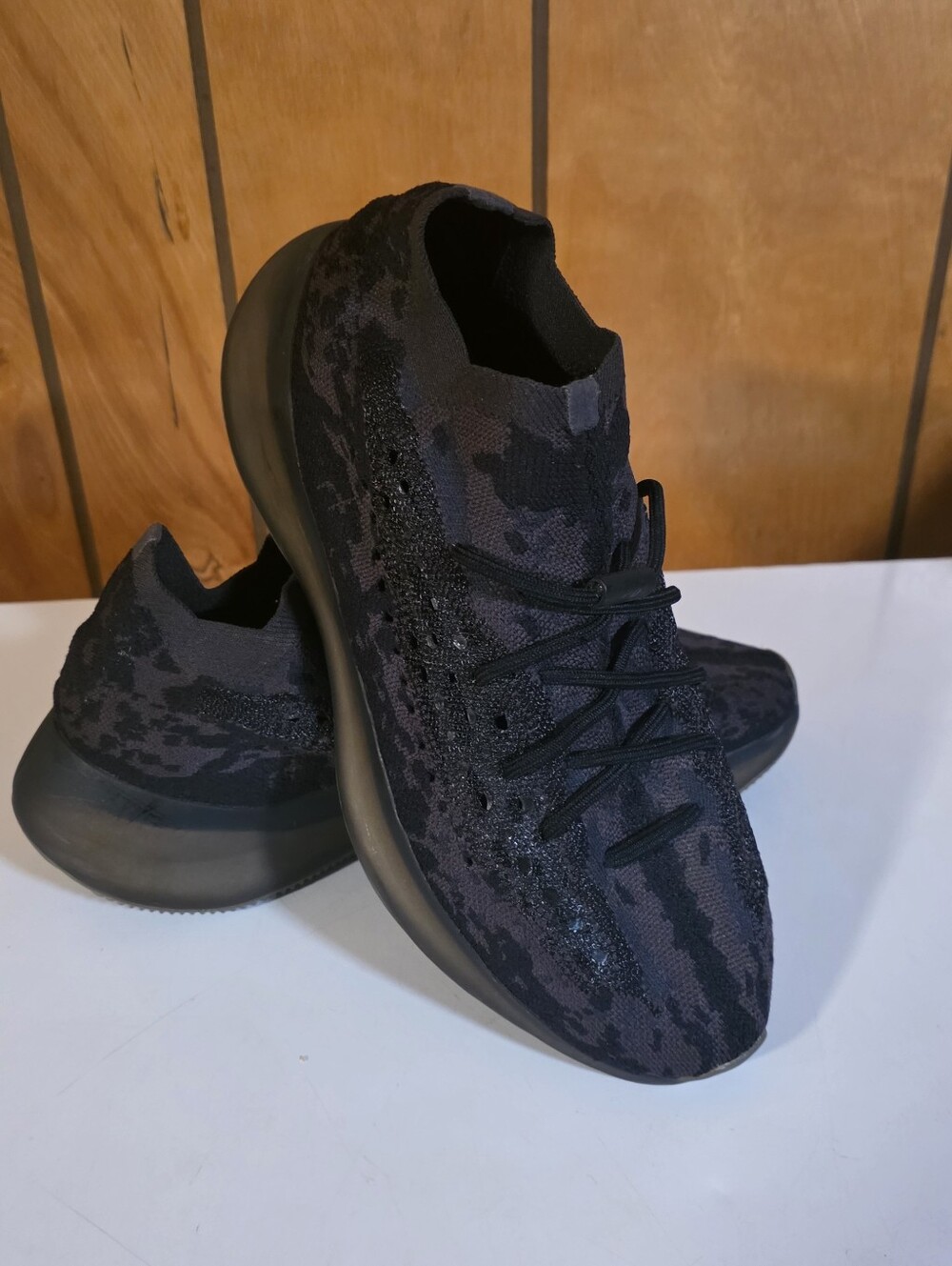 Adidas Yeezy 380 Boost Men's Black And Grey Sneaker - Low Profile Sz. 11